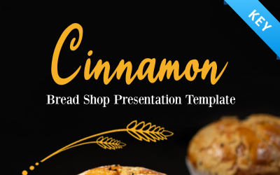 Cinnamon Bakery Shop Presentation helt animerad - Keynote-mall