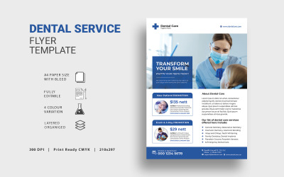 Dental Flyer - mall för företagsidentitet