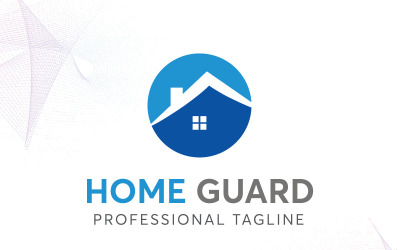 Domácí stráž Logo šablona