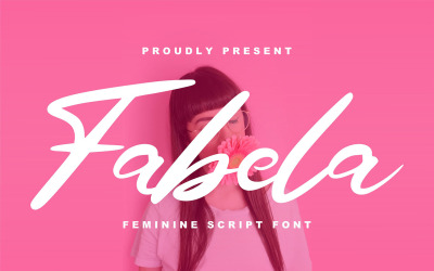 Fabela | Carattere corsivo femminile