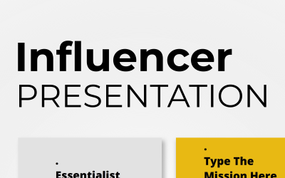 Modello PowerPoint di presentazione dell&amp;#39;influencer