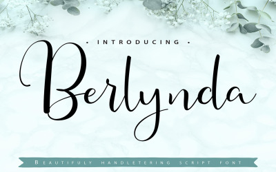 Berlynda | Kurzivní písmo