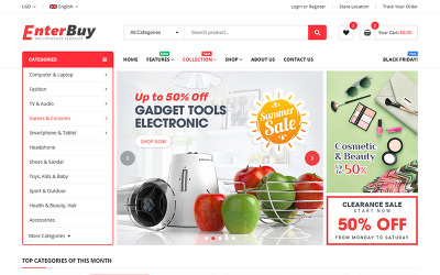 Bootstrap EnterBuy - Premium Responsive BigCommerce Theme #98472