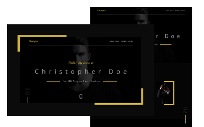 "Chris-Black" - PSD шаблон №98412