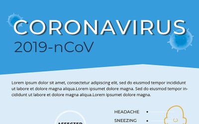 Free Coronavirus Prevention Flyer - Corporate Identity Template