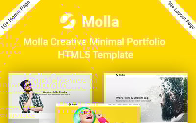 HTML-Website-Vorlage für Molla Creative Minimal Portfolio