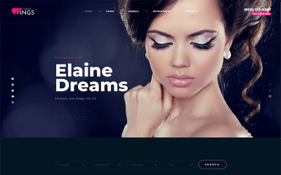 "Love Wings Relations and Dating" thème WordPress adaptatif #98481