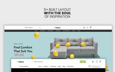 Milano - The Furniture &amp;amp; Interior Premium Shopify-thema