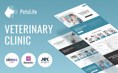 PetsLife - Duyarlı Veteriner WordPress Teması