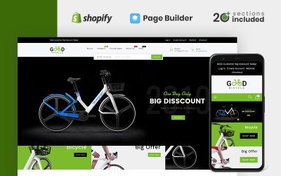Responsive Good Bikes & Bicycle Store Shopify Theme #98485