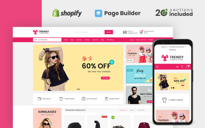 Responsive Trendy Fashion Store Shopify Theme #98480