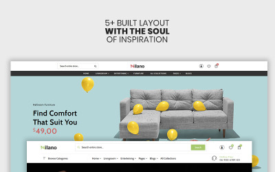 Reszponzív Milano - The Furniture & Interior Premium Shopify sablon 98410