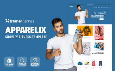 Apparelix Shopify Fitness e-kereskedelmi sablon Shopify téma