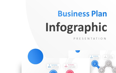 4 Connected Circle Options Presentation PowerPoint template