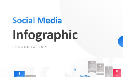 Čtyři možnosti s PowerPoint šablonou prezentace na sociálních sítích