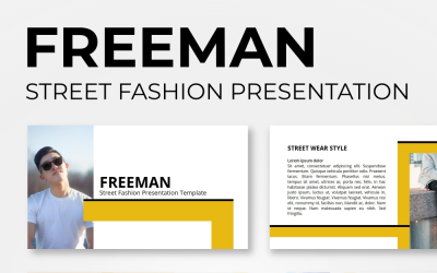 Freeman - Sokak Modası PowerPoint şablonu