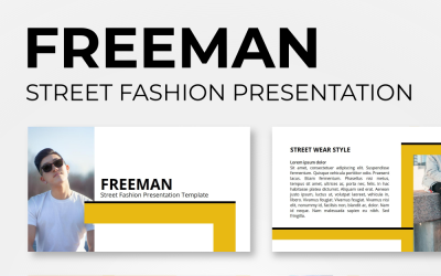 Freeman - Street Fashion PowerPoint-mallar