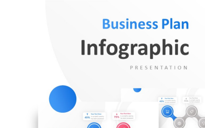 4 Connected Circle Options Презентация Шаблон PowerPoint