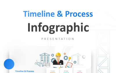 建筑业 Ilustration 与计划演示文稿的 PowerPoint 模板