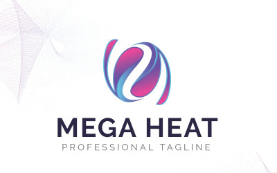 Modèle de logo Mega Heat