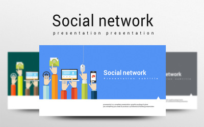 Modèle PowerPoint de réseau social