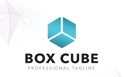 Modelo de logotipo do Box Cube
