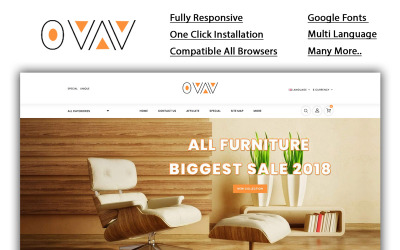 Ovav - Modèle OpenCart de magasin de meubles