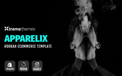 Responsivt Apparelix Hookah Online eCommerce Template Shopify-tema #98574