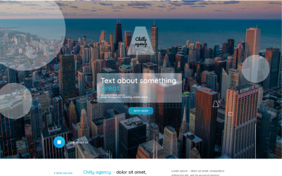Reszponzív Chilly Agency Landing Page Template Nyítóoldal sablon 98585