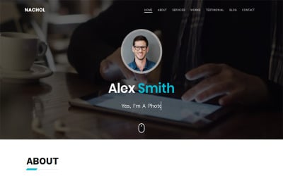 Шаблон целевой страницы для личного портфолио Nachol