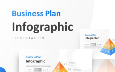 Шаблон PowerPoint для презентації 3 рівнів прозорої піраміди