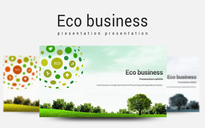 Szablon programu Eco Business PowerPoint