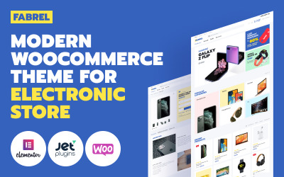 Fabrel - Tema WooCommerce en línea de la tienda de electrónica