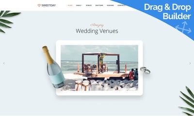 SweetDay - Wedding Venue Moto CMS 3 Template