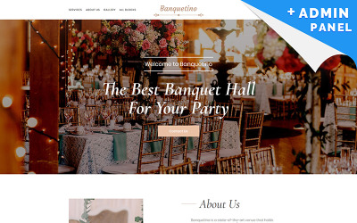 Banquet Hall Landing Page Template
