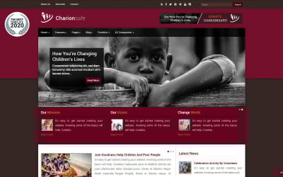 Charionsafe Charity Joolla Template Joolla
