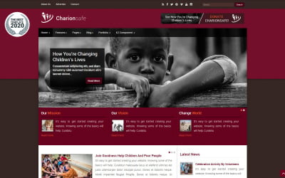 Charionsafe Charity Joomla Joomla-sjabloon