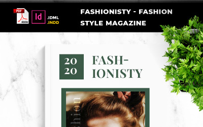 Fashionisty - Magazine de style de mode et d&amp;#39;affaires - Modèle d&amp;#39;identité d&amp;#39;entreprise