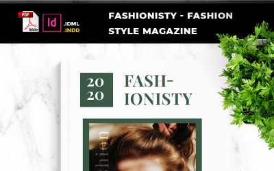 Fashionisty - Modestil und Wirtschaftsmagazin - Corporate Identity Template