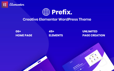 Prefix - kreativní responzivní WordPress motiv