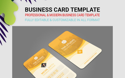 professionelle und moderne Visitenkarte - Corporate Identity Template