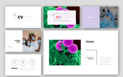 Шаблон PowerPoint Corona Virus