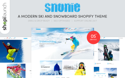 Snonie | Een modern ski- en snowboard Shopify-thema