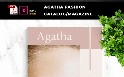 Agatha Fashion Catalogue / Magazine - Modello di identità aziendale