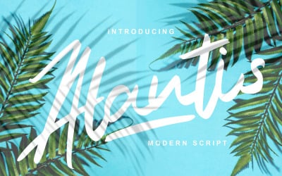 Alantis | Modernt kursivt teckensnitt