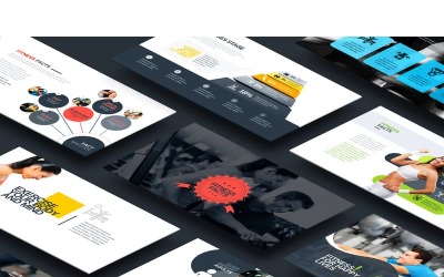 Fitness &amp;amp; Gym - Keynote-sjabloon