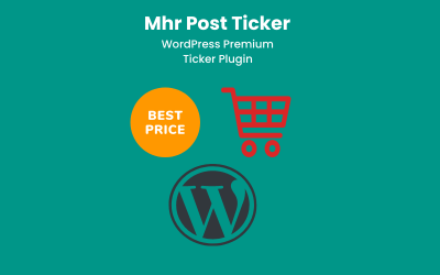Mhr Post Ticker – Címsor, közlemény, blog, bejegyzés görgetése, vízszintes hírticker WordPress beépülő modul