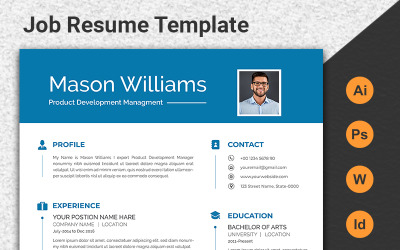 Professional Job CV Resume Template