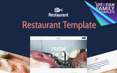 Seabay - Modello di sito web per ristorante di pesce locale