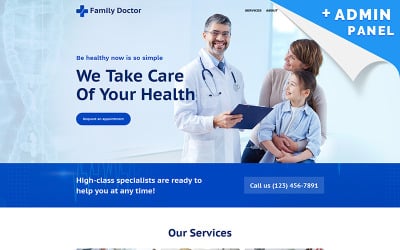 Family Doctor Landing Page Template